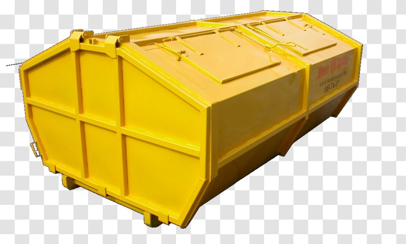 Intermodal Container Rubbish Bins & Waste Paper Baskets Yellow Plastic Vehicle - Civil Code Transparent PNG