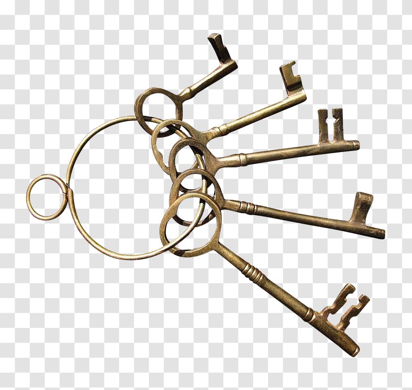 Skeleton Key Chains Brass Clip Art - Lock - Pics Of Keys Transparent PNG