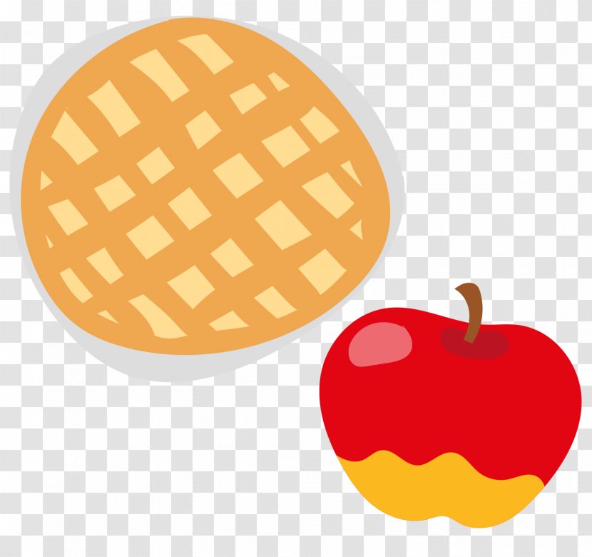 Apple Pie Crxeape - Cake - Vector Baking Cartoon Transparent PNG