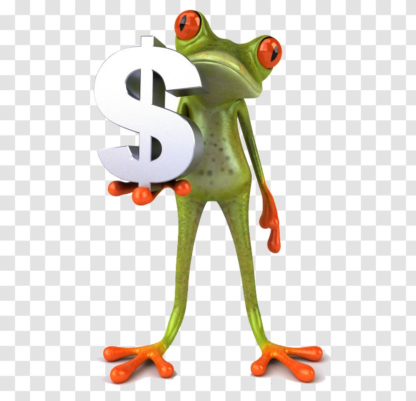 Frog Royalty-free Stock Photography Illustration - Holding A Dollar Sign Transparent PNG