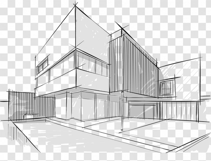 Architecture Drawing Building Sketch - Home Transparent PNG