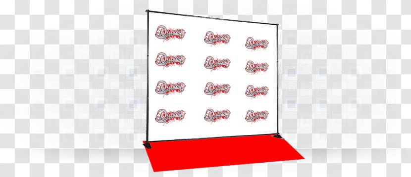 Paper Printing Banner Step And Repeat - Red Transparent PNG