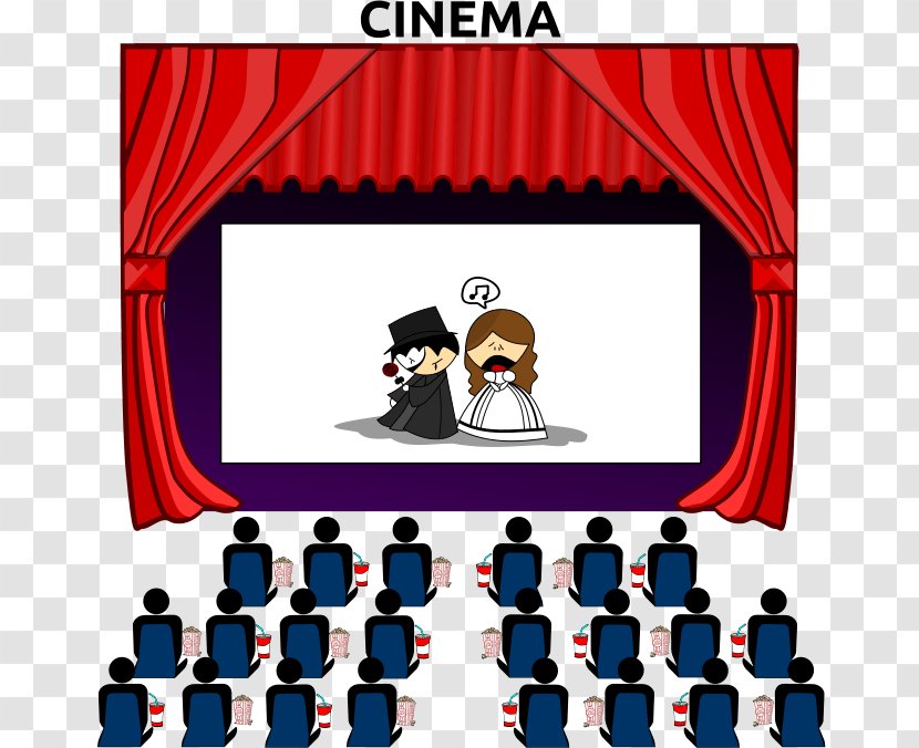 Cinema Theater Clip Art - Text - Drivein Transparent PNG