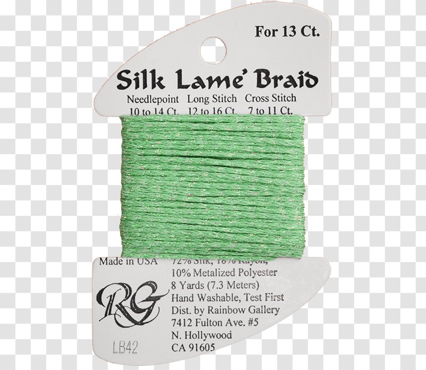 Needlepoint Silk Lamé Yarn Ribbon - Craft - Thread Transparent PNG