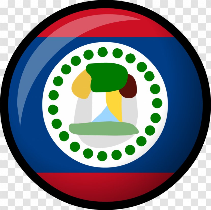 Art Deco Sticker - Belize Flag Transparent PNG
