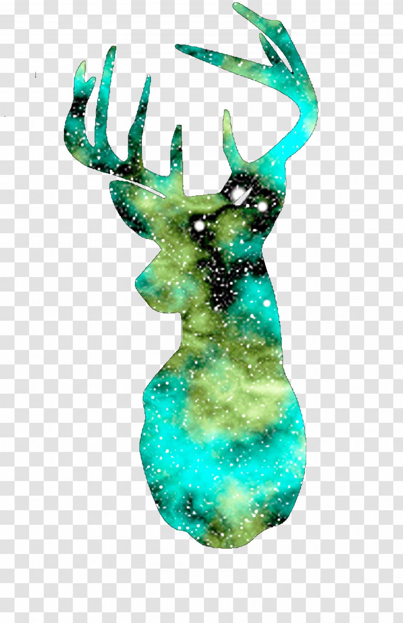 Deer Antler Drawing Printmaking Art - Galaxy - Head Transparent PNG