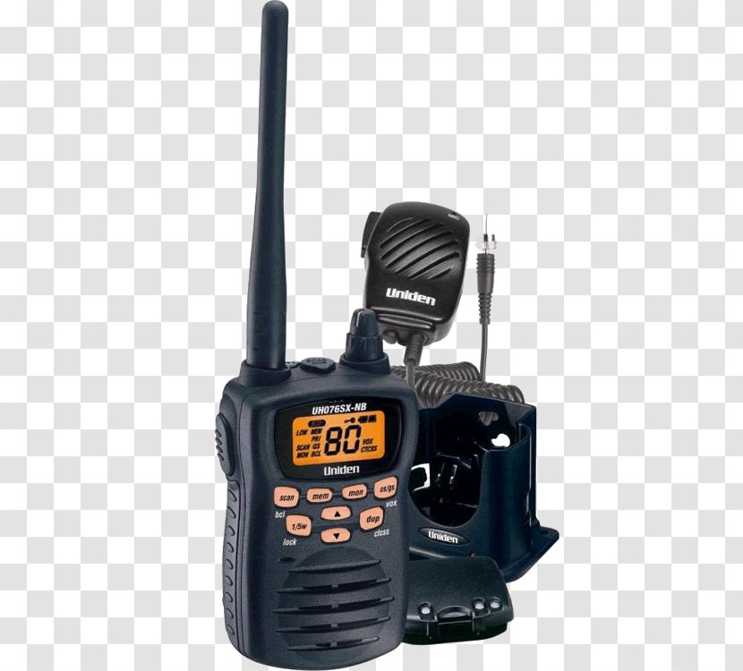 UHF CB Ultra High Frequency Radio Scanners Citizens Band Uniden - Marine Vhf - Hardware Transparent PNG