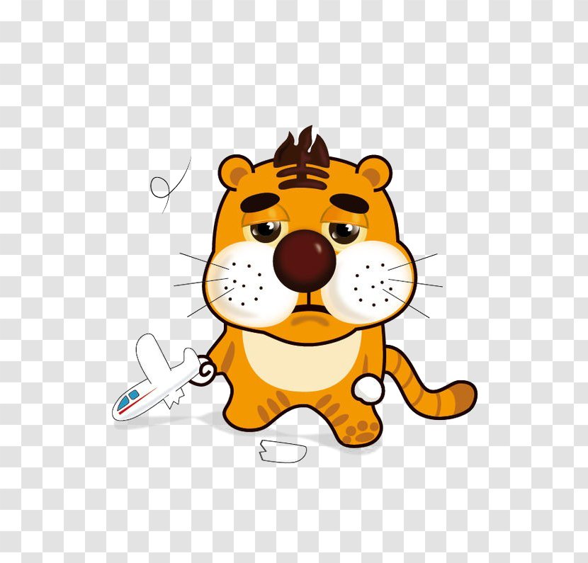 Tiger Cartoon - Dog Like Mammal Transparent PNG