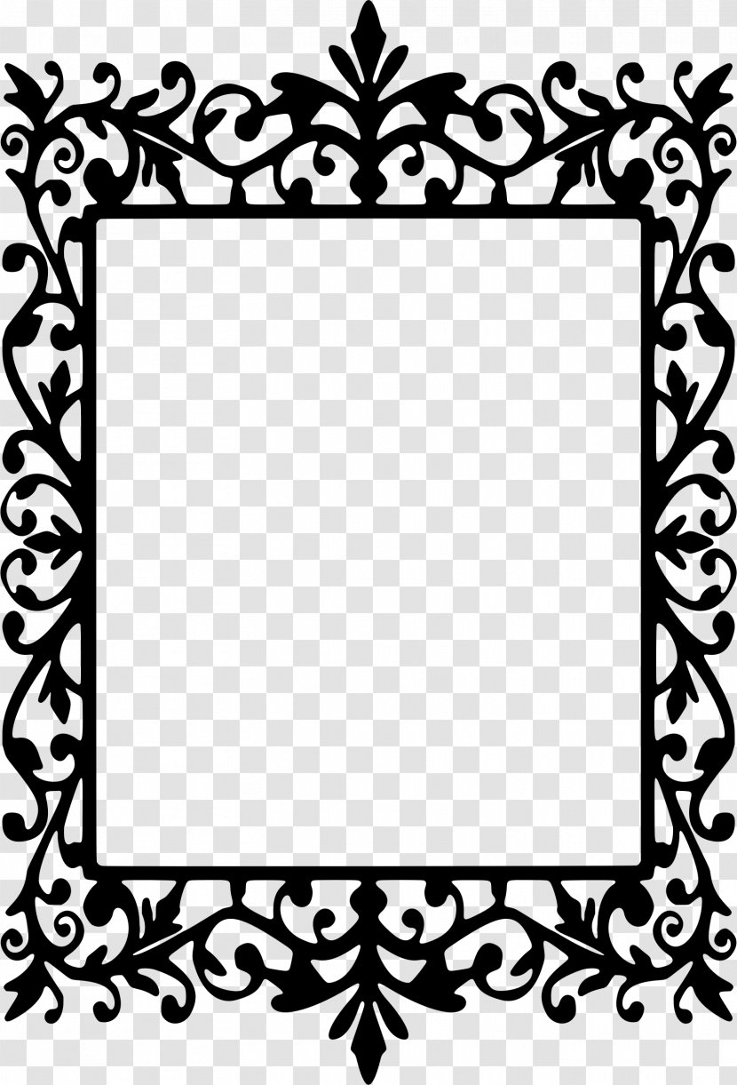 Silhouette Picture Frames Drawing - Floral Design Transparent PNG