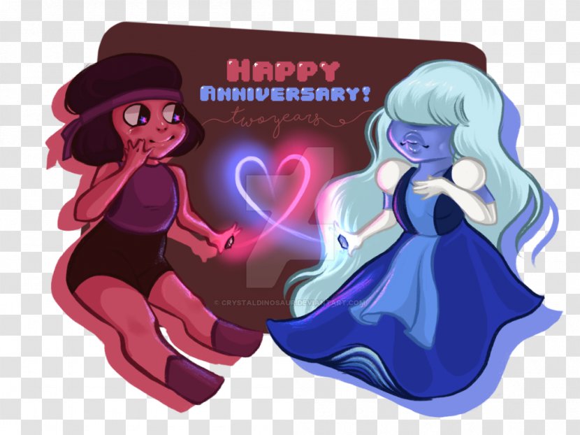 Illustration Cartoon Pink M Legendary Creature - Ruby Wedding Anniversary Transparent PNG
