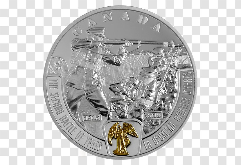 Second Battle Of Ypres Coin First World War Passchendaele - Royal Canadian Mint Transparent PNG