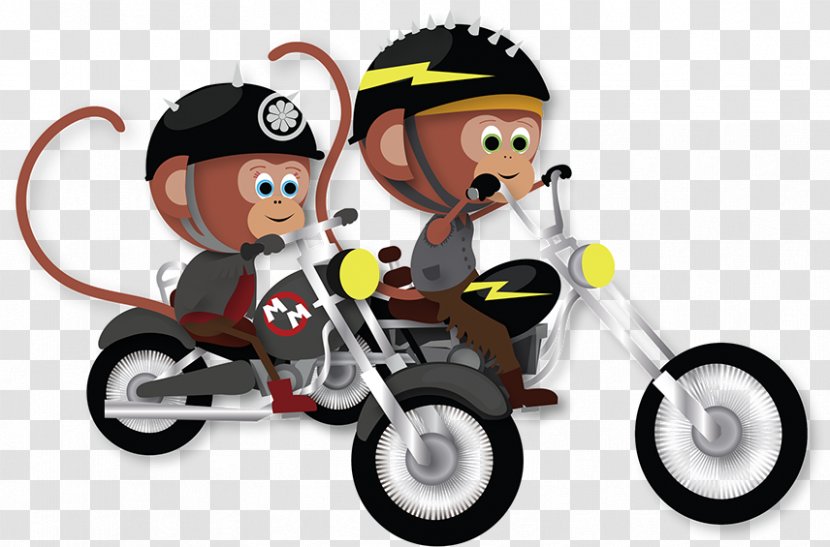 Mimi And Moto: The Motorcycle Monkeys Vehicle Sporting Goods - Animation Transparent PNG