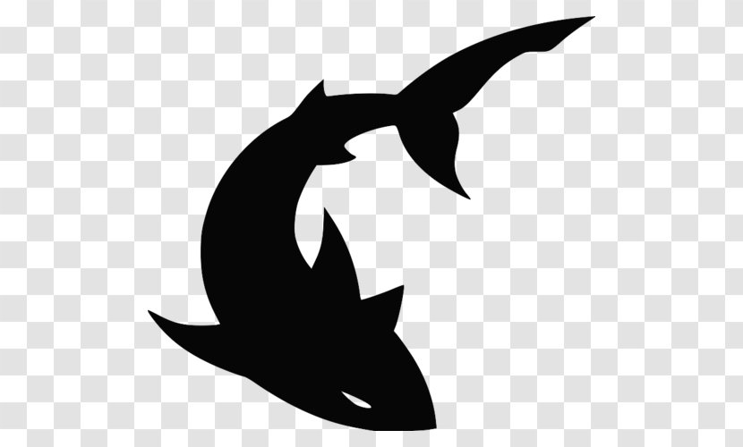 Shark Clip Art Stencil Silhouette Image Transparent PNG