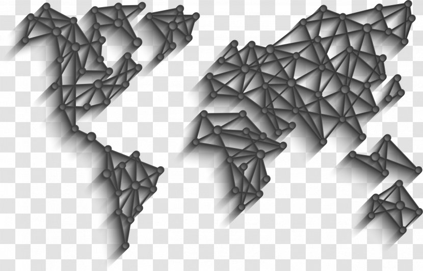 Sweden United Kingdom Norway Dagen H Car - Triangle - World Map With A Dot Line Formed Transparent PNG