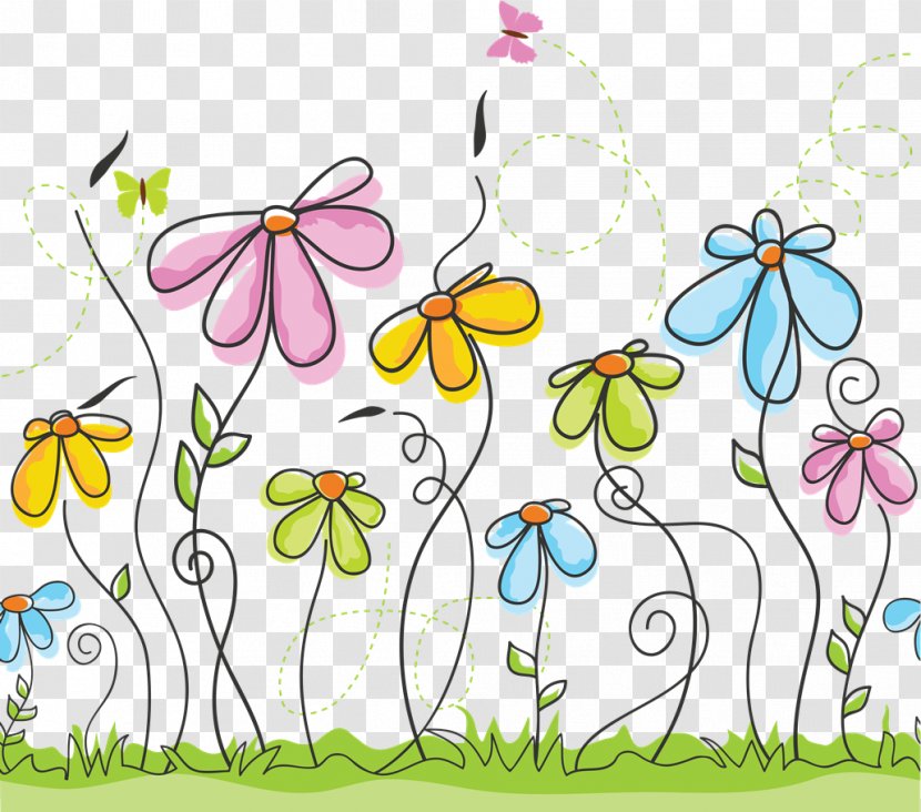 Flower Vector Graphics Drawing Royalty-free - Plant Stem Transparent PNG