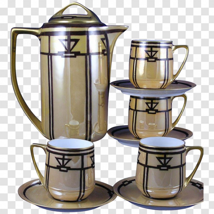 Coffee Cup Kettle Selb Coffeemaker Teapot - Art Nouveau Transparent PNG