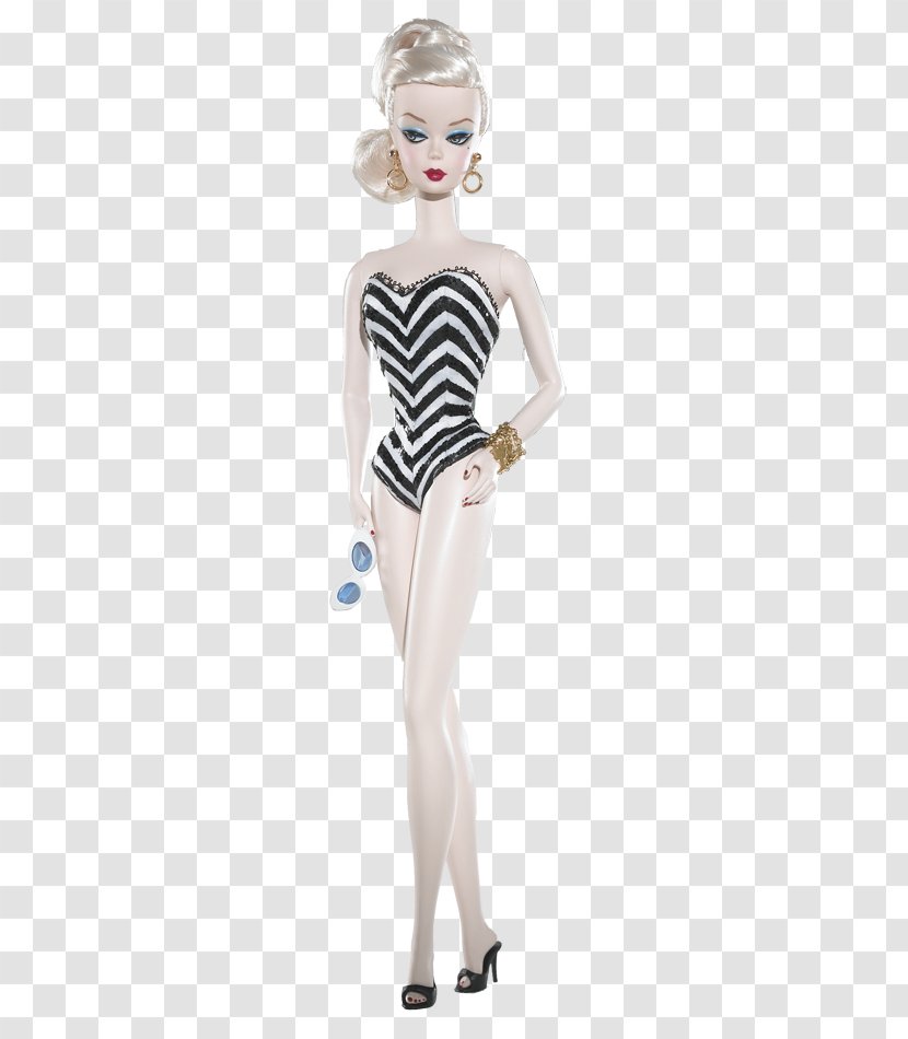 Barbie Fashion Model Collection Brunette Bubble Cut Doll Silkstone Transparent PNG