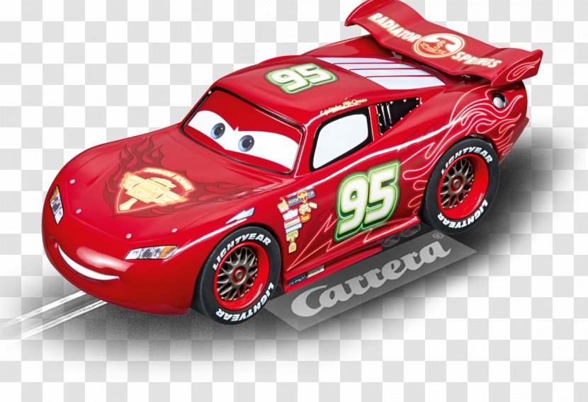 Lightning McQueen Mater Francesco Bernoulli Carrera - Sports Car Transparent PNG
