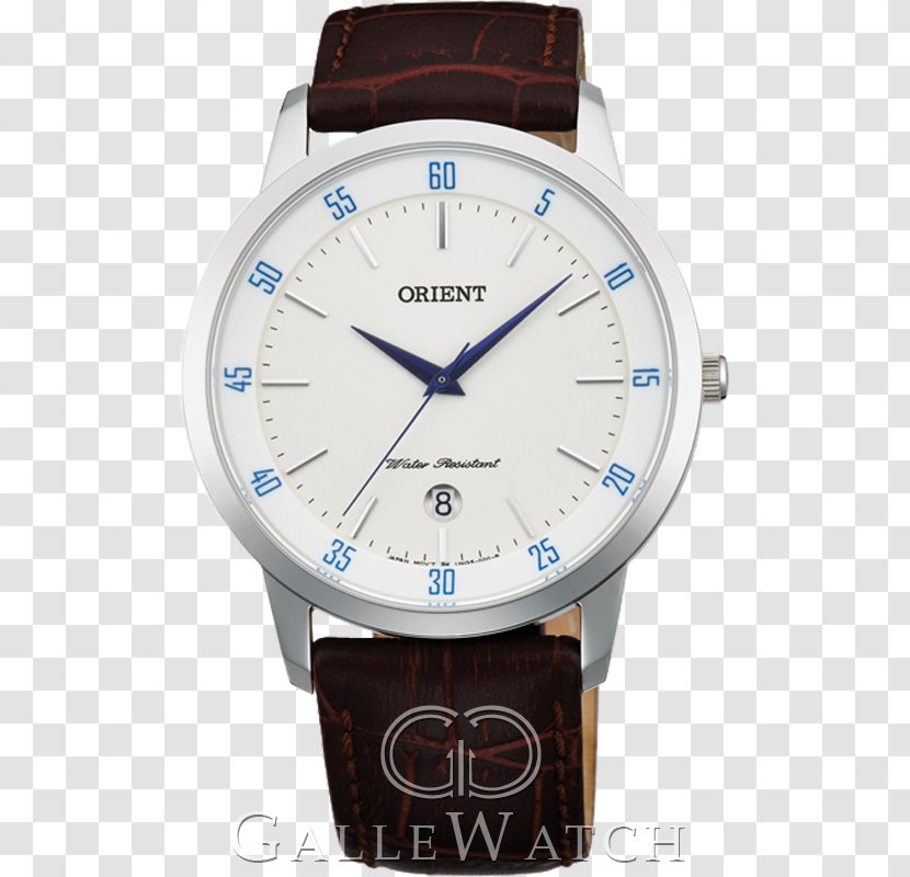 Orient Watch Quartz Clock Leather - Sapphire Transparent PNG