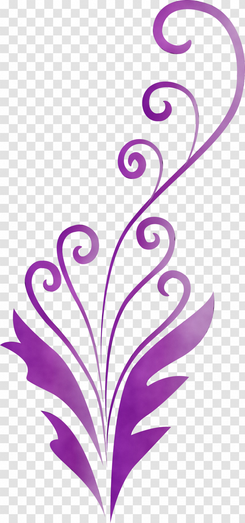 Purple Violet Plant Pattern Ornament Transparent PNG