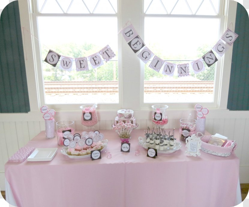 Baby Shower Table Party Bridal - Dessert Transparent PNG