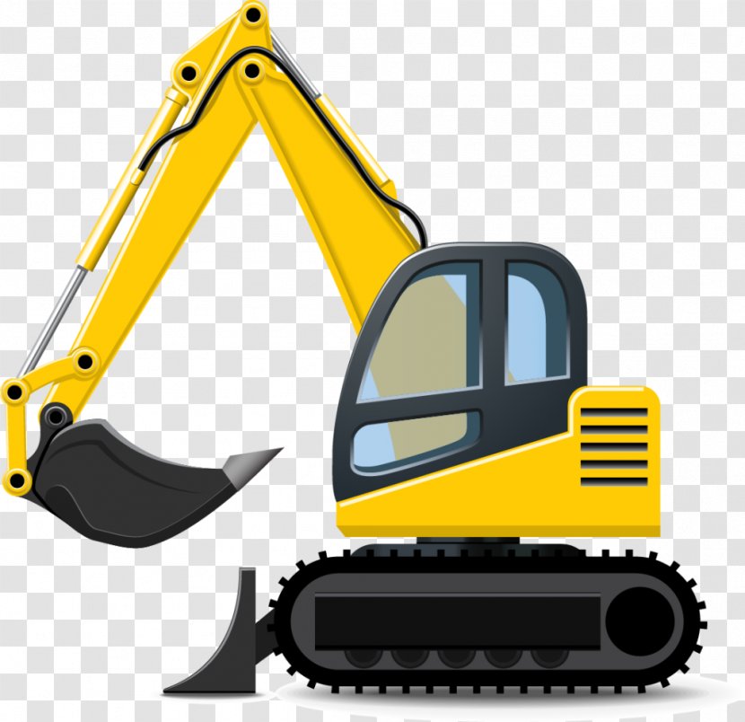 Caterpillar Inc. Komatsu Limited Clip Art Excavator Heavy Machinery - Automotive Design Transparent PNG