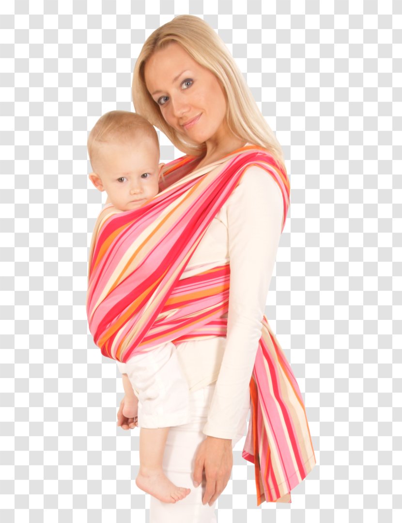 Headscarf Baby Sling Child Ceneo S.A. Infant - Flower - Pink Stripes Transparent PNG