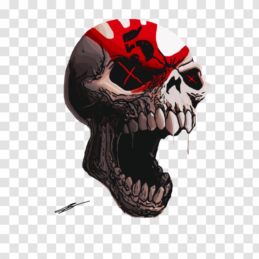 Five Finger Death Punch Heavy Metal Bloody Logo - Jaw Transparent PNG