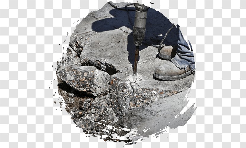 Concrete Architectural Engineering Augers Cement Jackhammer - Rock - Tree Transparent PNG