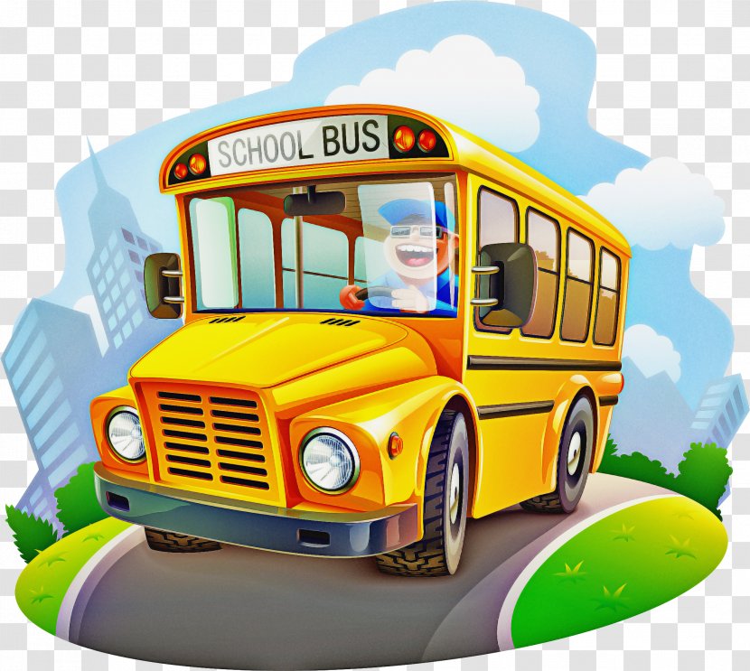School Bus - Public Transport - Driver Transparent PNG