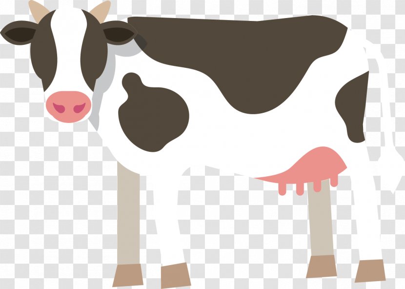 Netherlands Icon Design - Flat - Cow Vector Transparent PNG