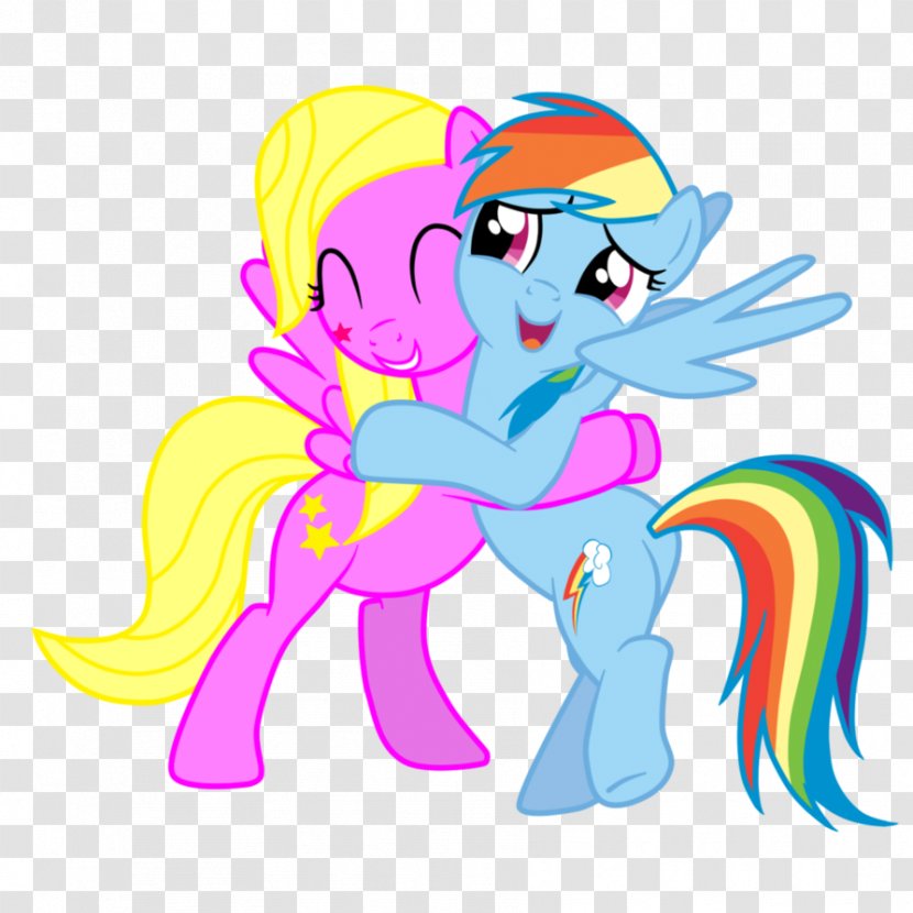 Pony Rainbow Dash Pinkie Pie Image - Cartoon - Fluttershy And Kiss Transparent PNG