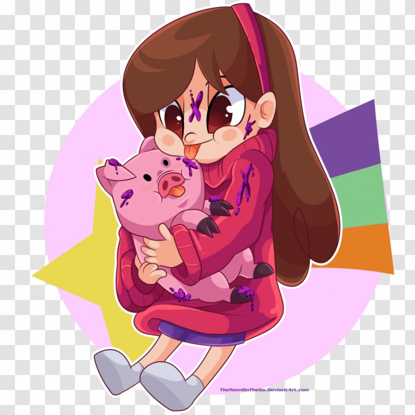 Mabel Pines Dipper Fan Art - Character - Waddles Transparent PNG