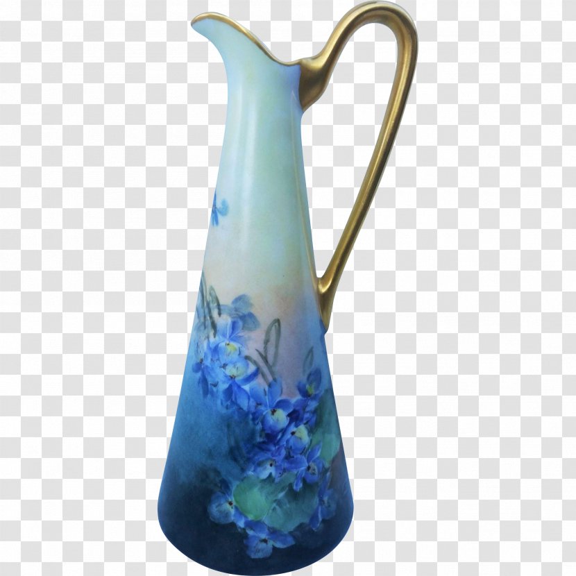 Jug Vase Glass Cobalt Blue Pitcher Transparent PNG