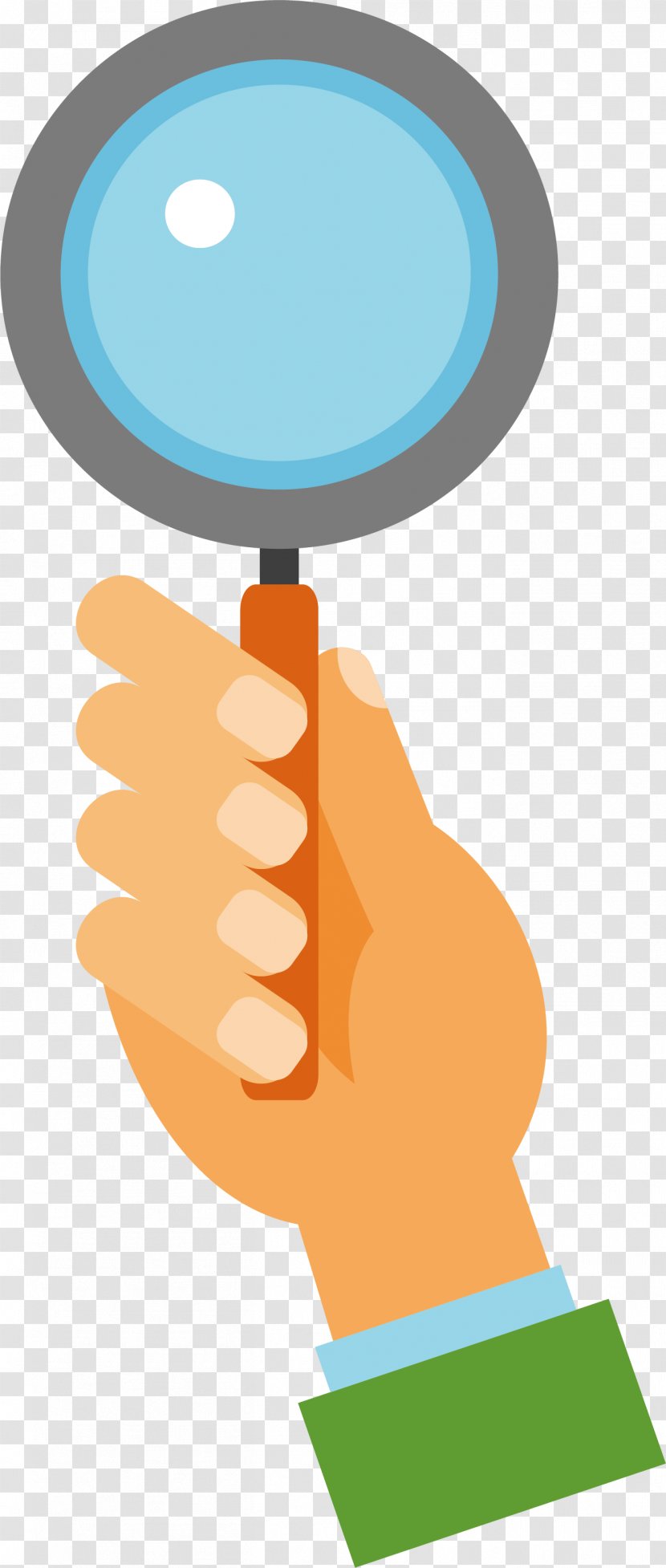 Magnifying Glass Computer File - Thumb - Hold A In Your Hand Transparent PNG
