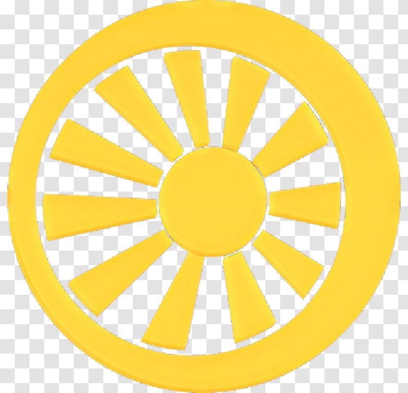 Yellow Clip Art Circle Automotive Wheel System - Rim Transparent PNG