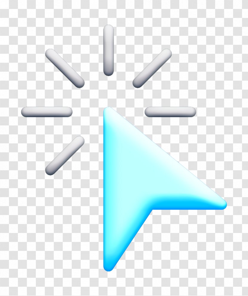Click Icon Selection And Cursors - Azure - Logo Electric Blue Transparent PNG
