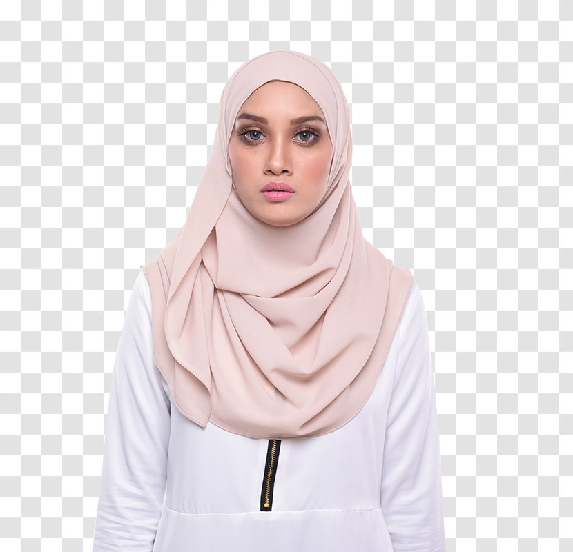 Pink M Neck - Peach - Shawl Transparent PNG