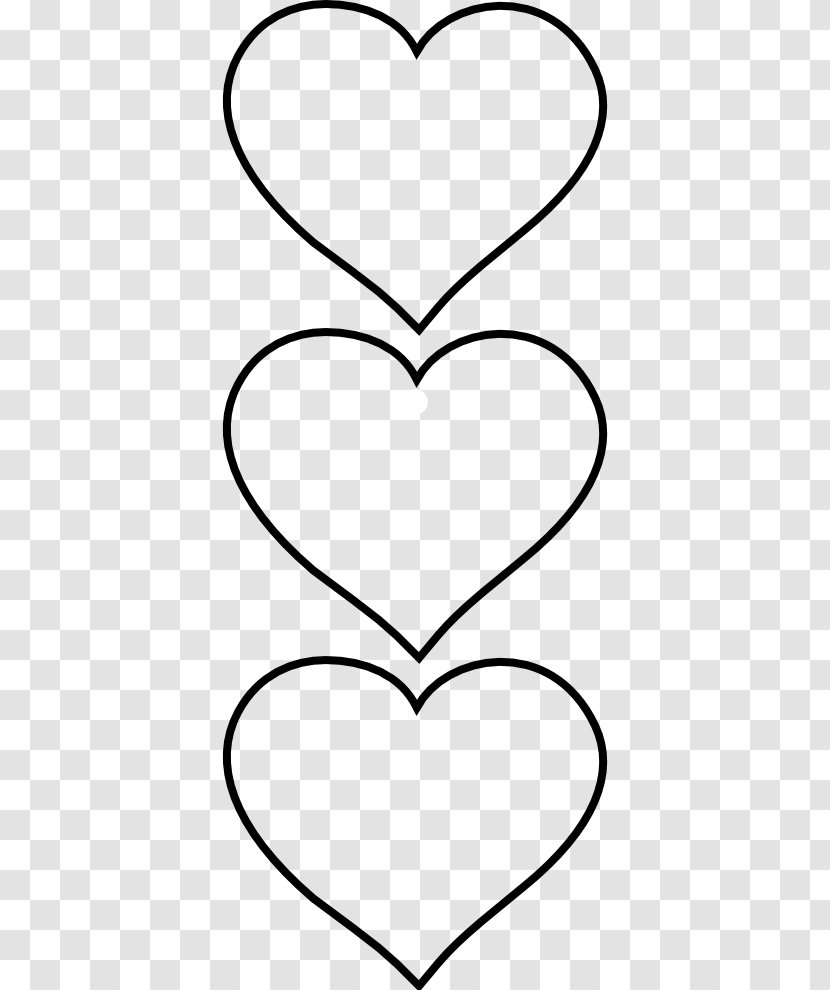 Black And White Heart Pattern - Frame - Free Border Transparent PNG