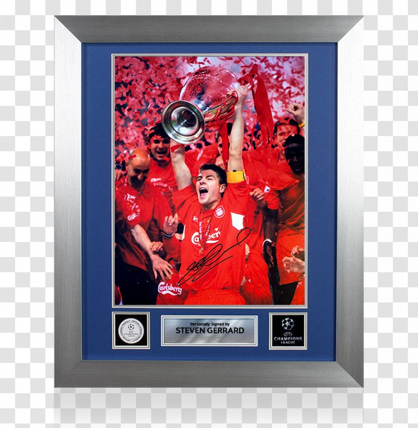 2005 UEFA Champions League Final 2004–05 Liverpool F.C. 2001 Cup 2018 - Iconscom - Steven Gerrard Transparent PNG