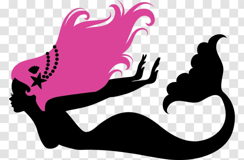 Mermaid Cartoon - Pink - Magenta Transparent PNG