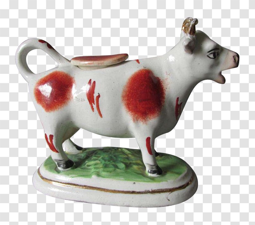 Cattle Ceramic Figurine - Hand Painted Cows Transparent PNG