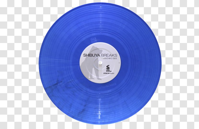 Shibuya Compact Disc Cobalt Blue Serato Audio Research Phonograph Record - Tittsworth - Oban Todd Terje Remix Transparent PNG