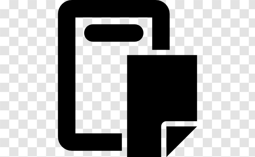 Paper Clipboard Document Icon - Logo - Black Transparent PNG