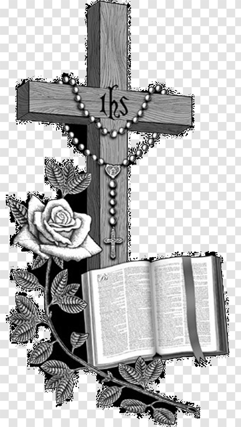 Praying Hands Bible Christian Cross Headstone Transparent Png | The ...