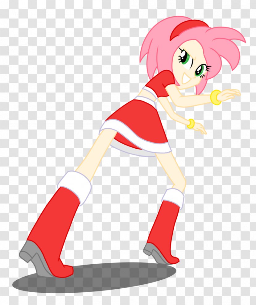 Amy Rose Sonic The Hedgehog Rainbow Dash Pony Pinkie Pie - Mythical Creature - Red Slippers Transparent PNG