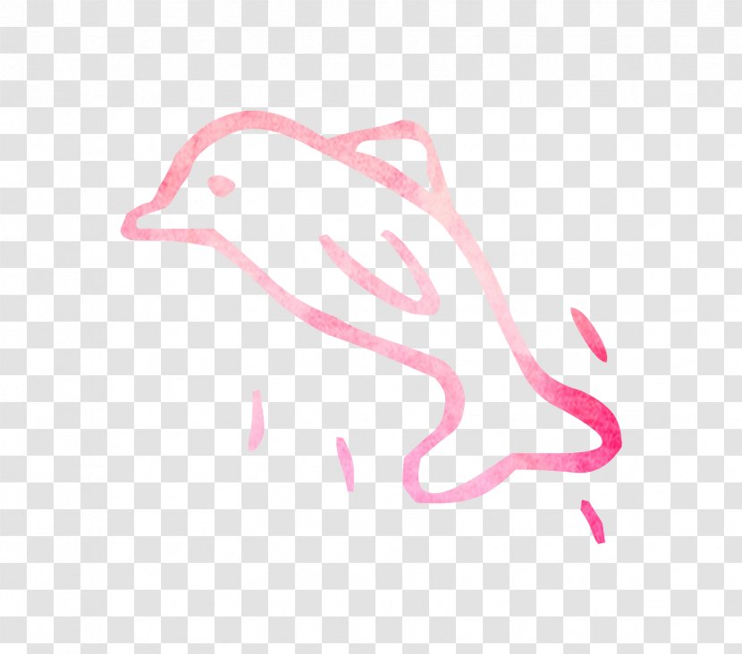 Illustration Clip Art Bird Beak Pink M - Drawing - Marine Mammal Transparent PNG