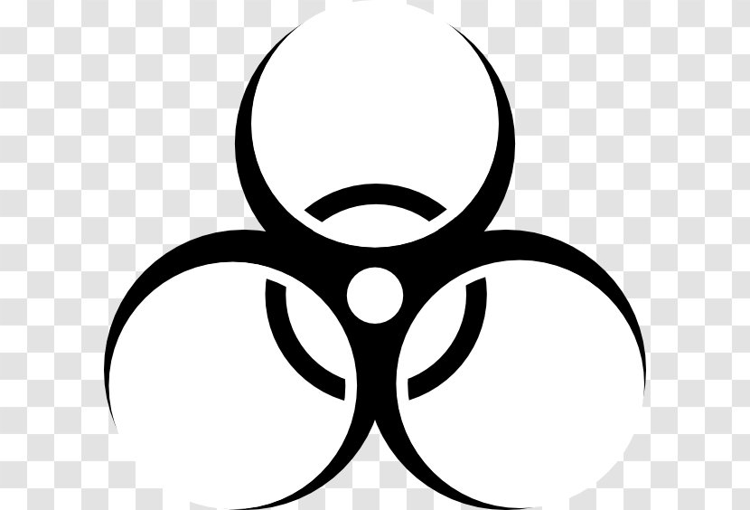 Biological Hazard Symbol Clip Art - Cool Biohazard Symbols Transparent PNG