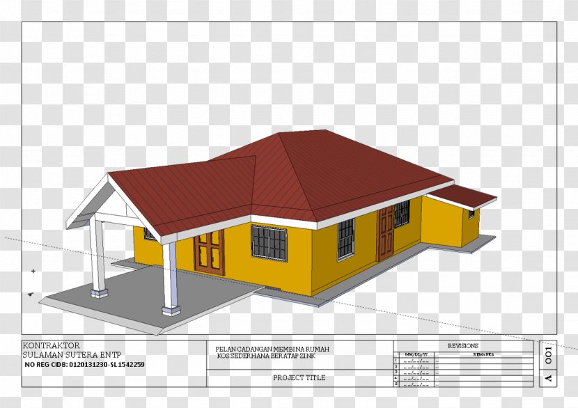 Roof House Bungalow Home - Renovation - Rumah Kampung Transparent PNG