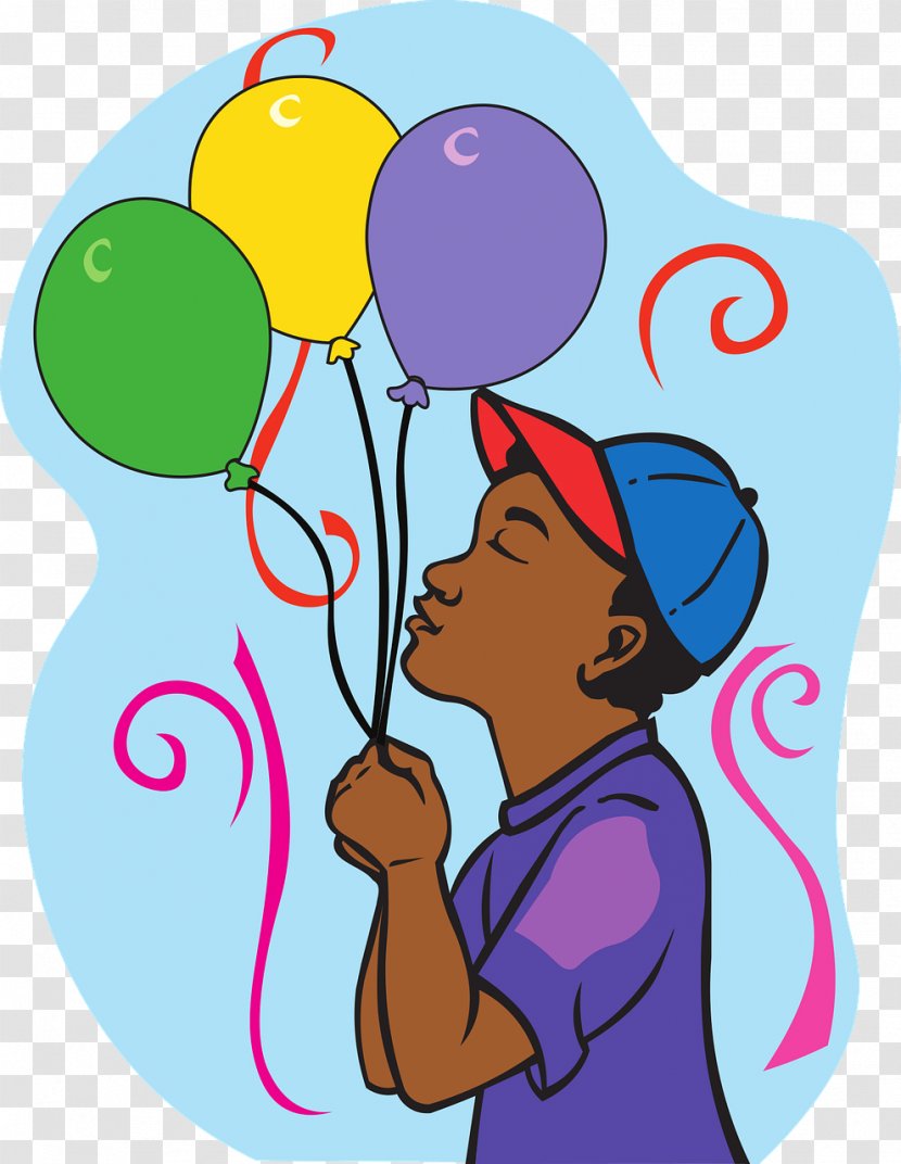 Happy Birthday Background - Balloon - Line Art Transparent PNG